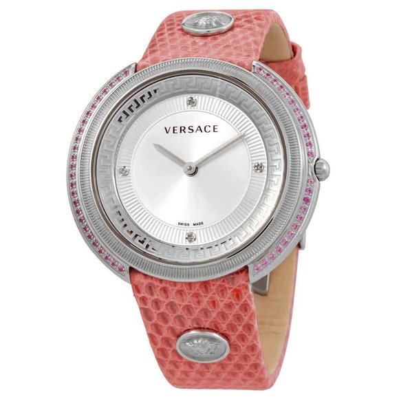 SALE! Versace Silver Dial Ladies Watch With Box